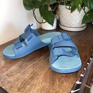 Chaco Women's Chillos‎ Slide Sandal, Ocean Blue, 7